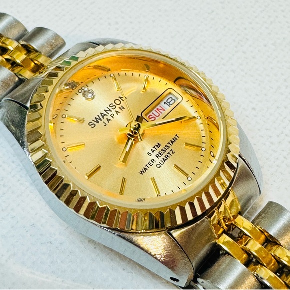 Two-Tone Gold and Silver Women's Watch - Picture 11 of 13